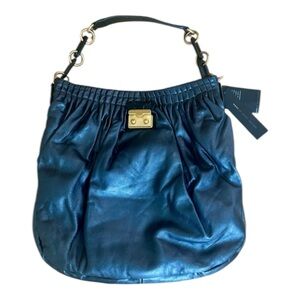 Marc by Marc Jacobs Pewter Lambskin Leather Hobo Bag NWT